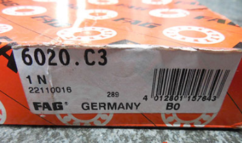 FAG 6020-C3 bearings